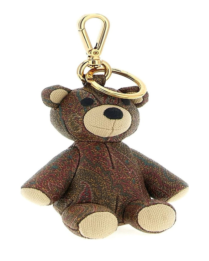 Etro Keychain in brown, Cotton — view 3
