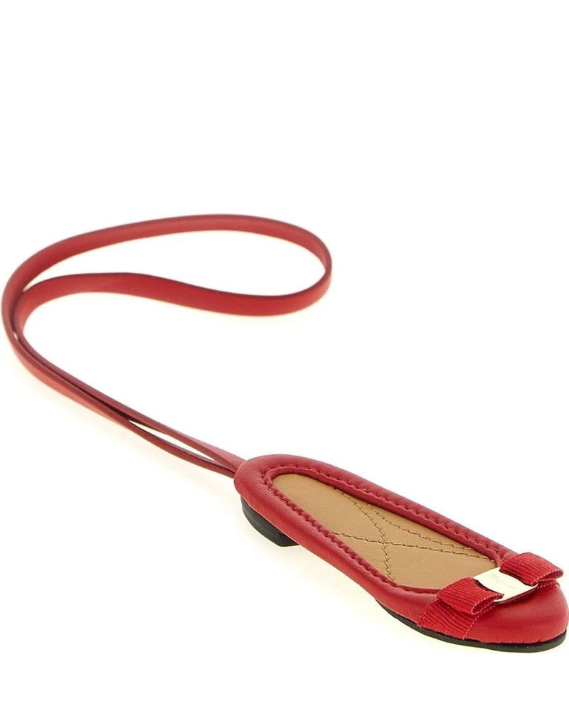 Ferragamo Keychain in red — view 3