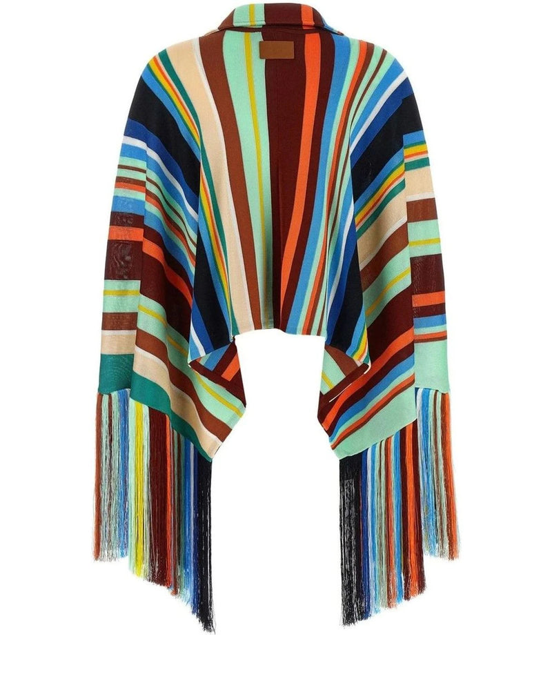 Fendi Wrap Coat in multicolor, Viscose — view 2