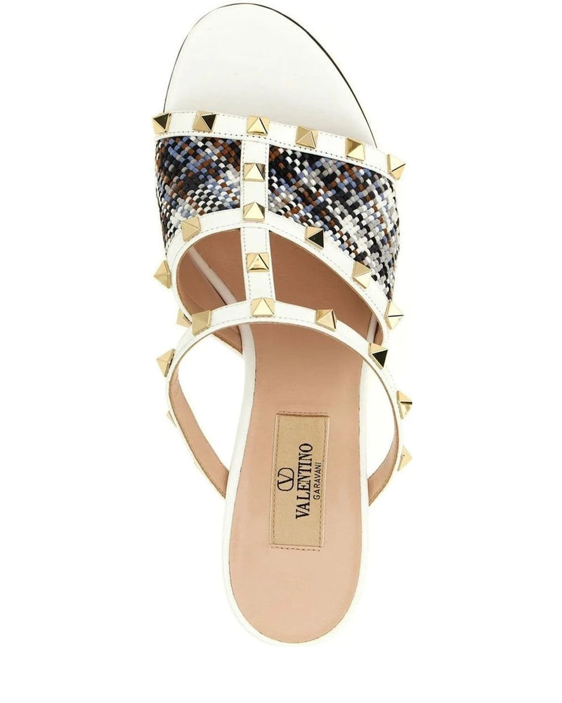 Valentino Garavani Sandals in white, Polyester — view 4