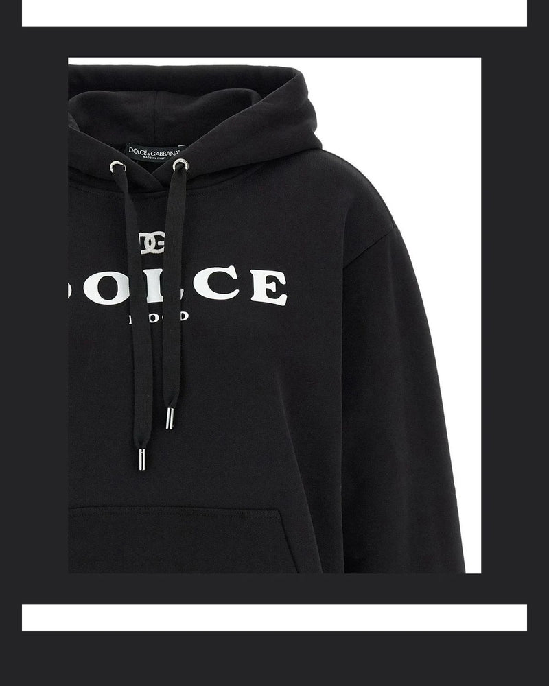 Dolce & Gabbana Hoodie in black, Cotton — view 3
