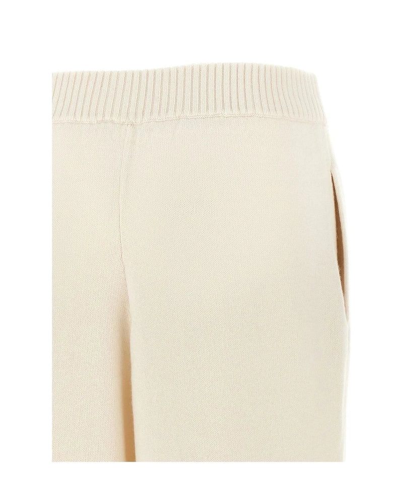 Brunello Cucinelli Palazzo Pant in white, Cashmere — view 4