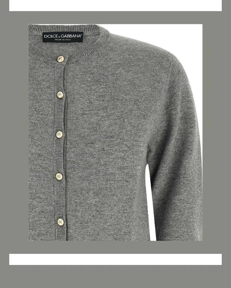 Dolce & Gabbana Cardigan in gray, Cashmere — view 3