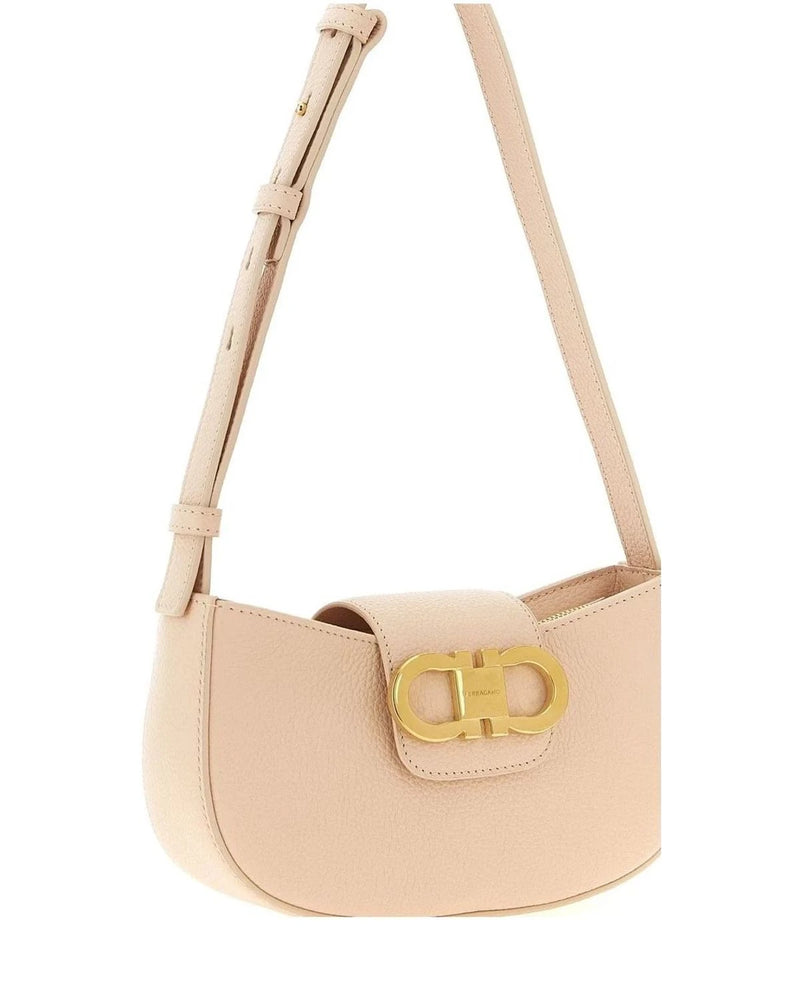 Ferragamo Shoulder Bag in pink, Calfskin Leather — view 3