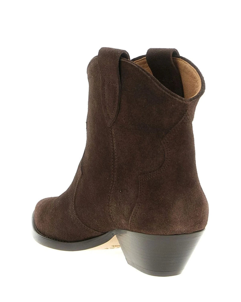 Isabel Marant Chelsea Boots in brown, Calfskin Leather — view 3