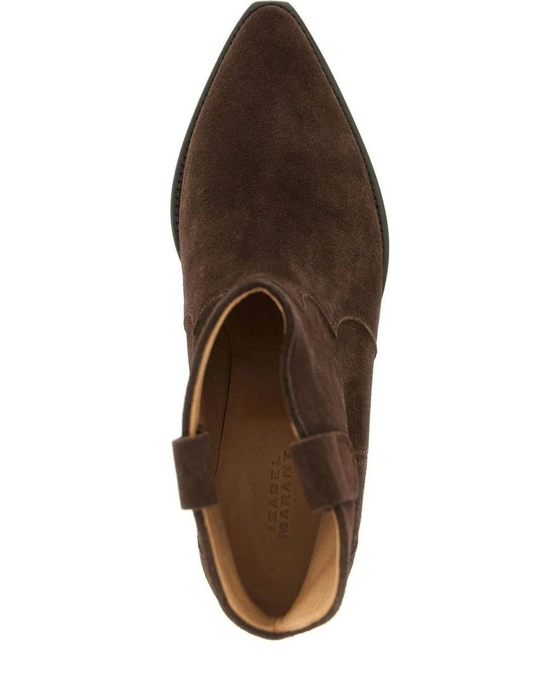 Isabel Marant Chelsea Boots in brown, Calfskin Leather — view 4