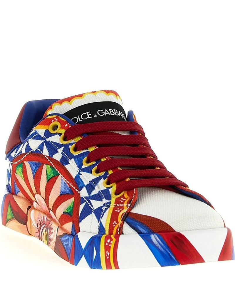 Dolce & Gabbana Sneakers in multicolor, Cotton — view 2