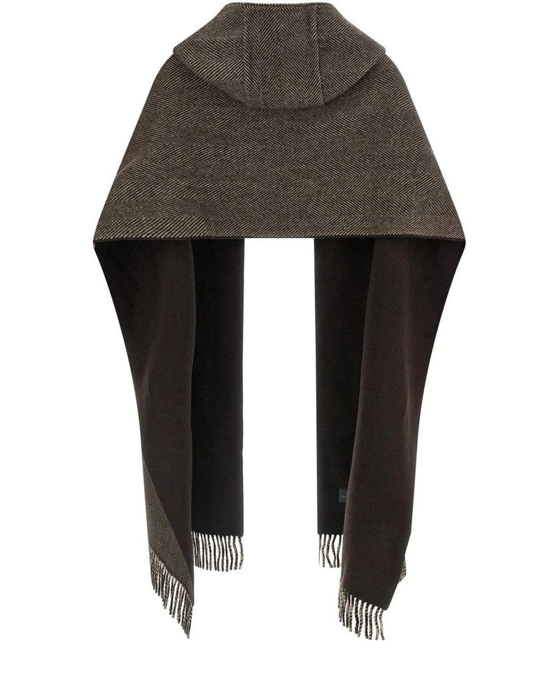 Brunello Cucinelli Scarves & Shawl in brown, Cashmere — view 3
