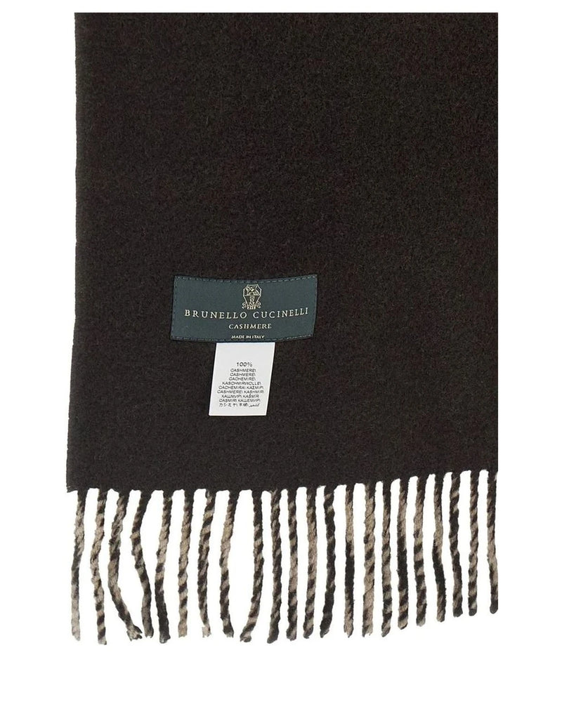 Brunello Cucinelli Scarves & Shawl in brown, Cashmere — view 5