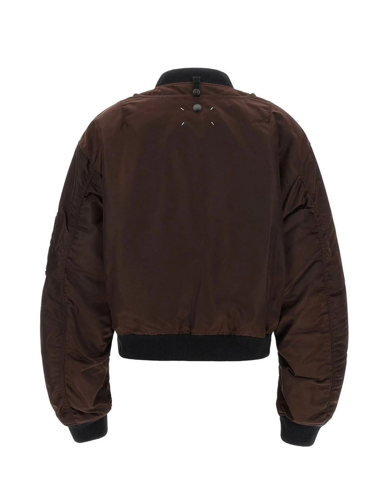 Maison Margiela Bomber Jacket in brown, Polyamide — view 4