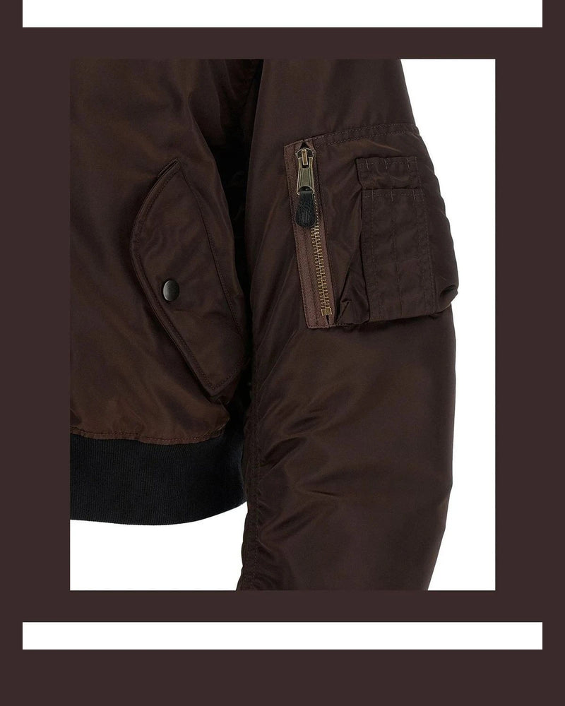 Maison Margiela Bomber Jacket in brown, Polyamide — view 6