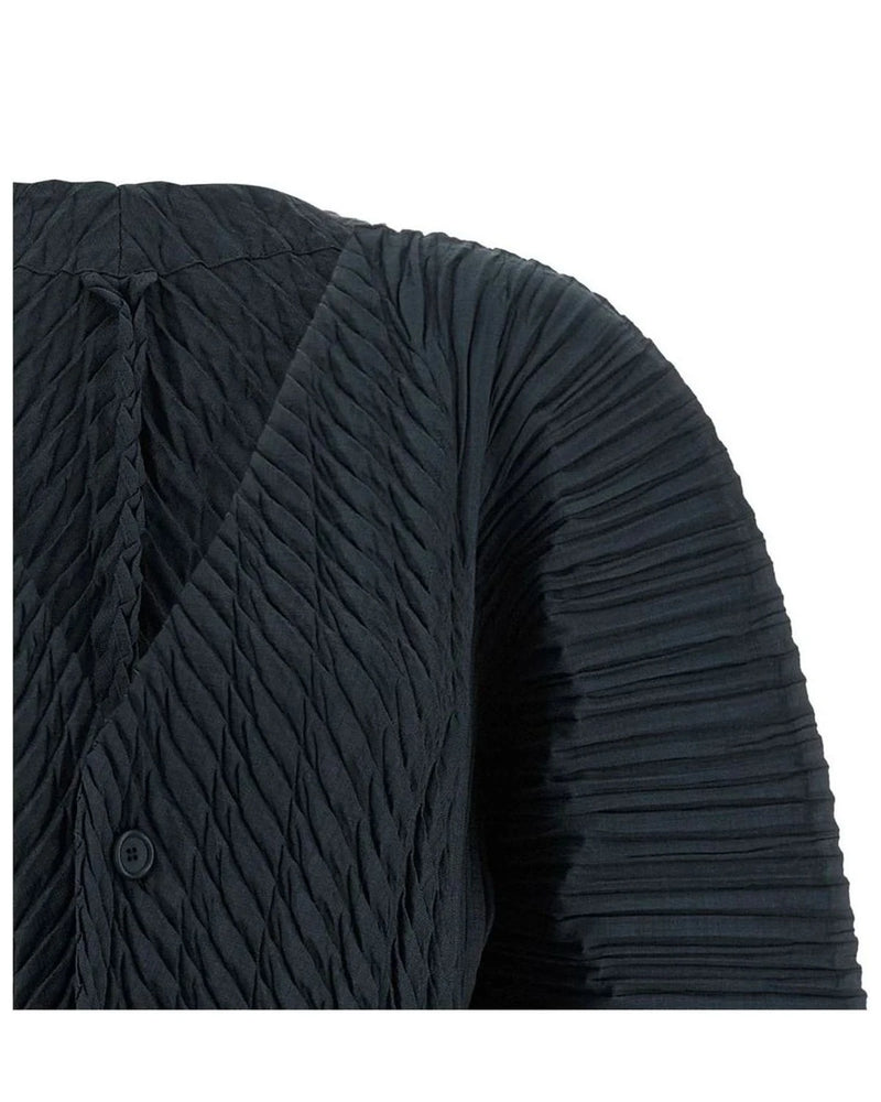 Issey Miyake Cardigan in black, Polyester — view 3