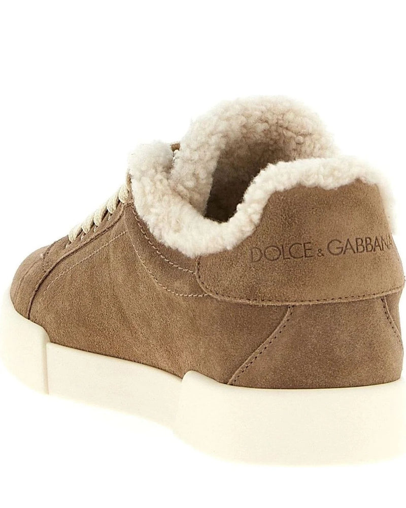 Dolce & Gabbana Sneakers in brown, Sheepskin — view 3