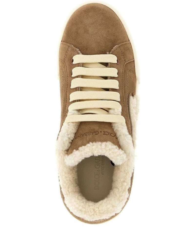 Dolce & Gabbana Sneakers in brown, Sheepskin — view 4
