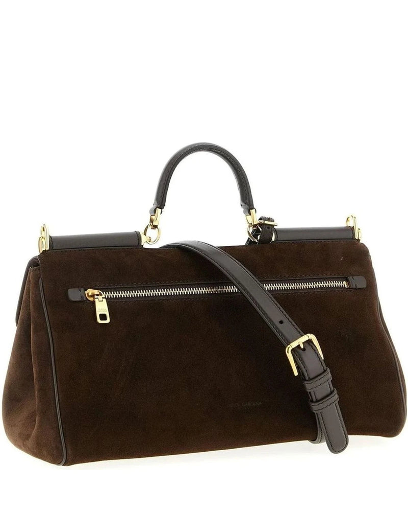 Dolce & Gabbana Satchel Bag in brown, Calf Leather — view 2