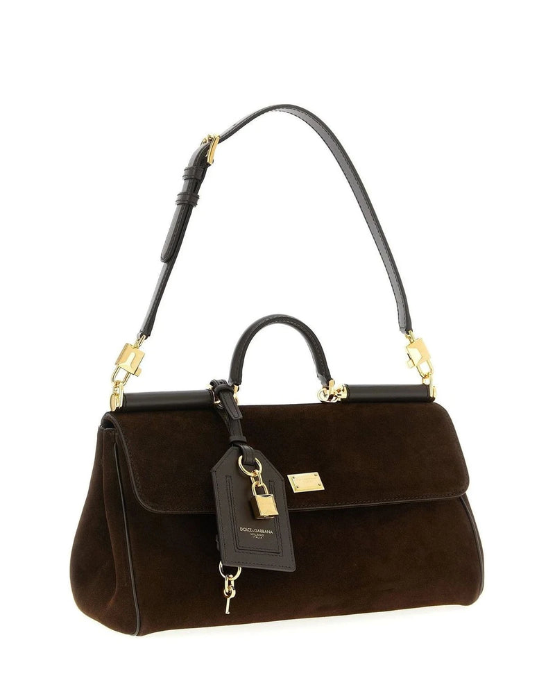 Dolce & Gabbana Satchel Bag in brown, Calf Leather — view 3