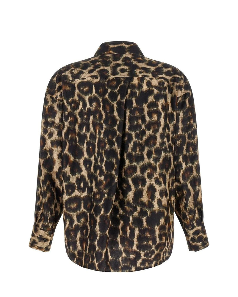 Alberto Biani Dress Shirt in brown, Silk — view 2
