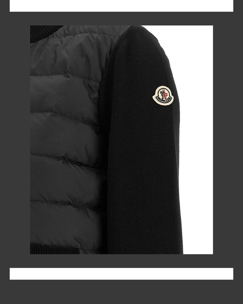 Moncler Cardigan in black, Polyester — view 4