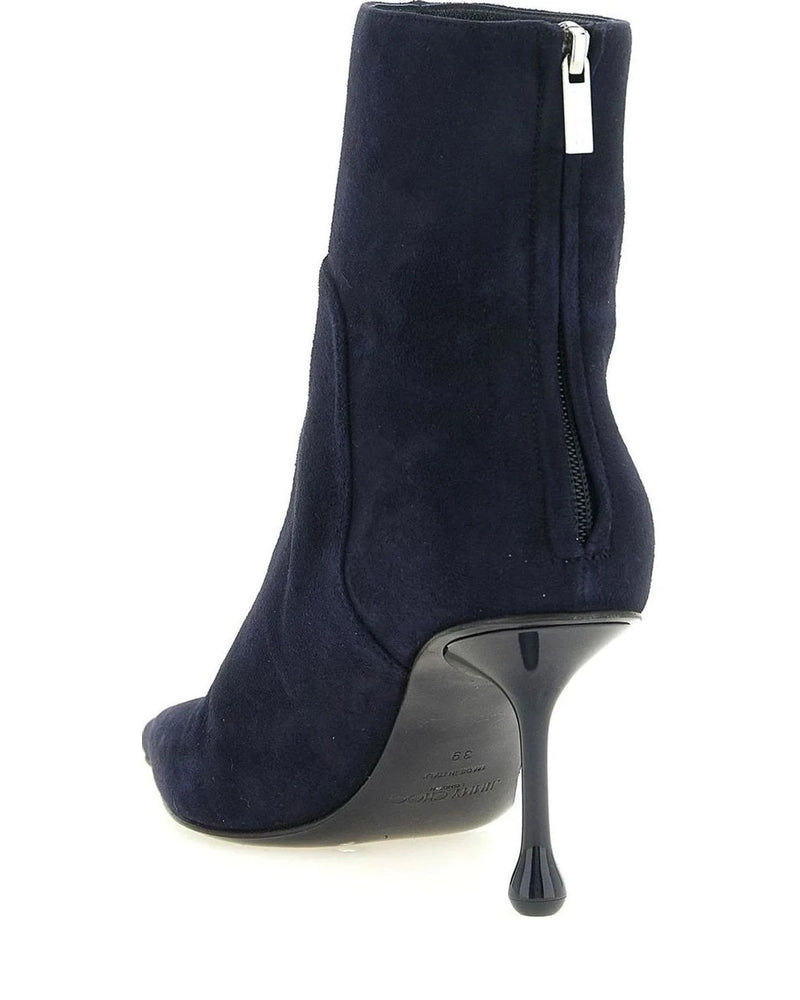 Jimmy Choo Ankle Boots in blue, Leather — view 3