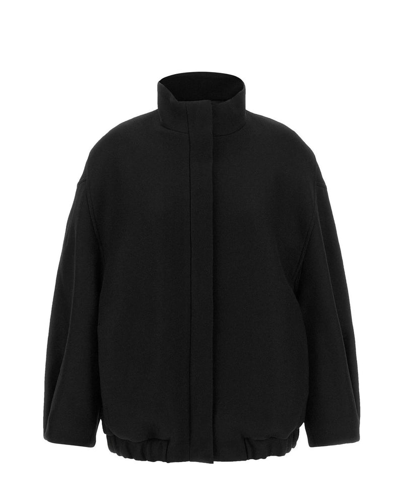 Dries Van Noten Bomber Jacket in black, Wool
