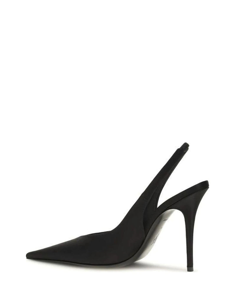 Amina Muaddi Pumps in black, Silk Satin — view 3