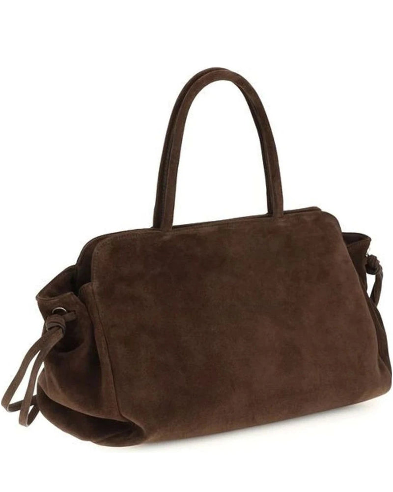 Prada Shoulder Bag in brown, Suede — view 3