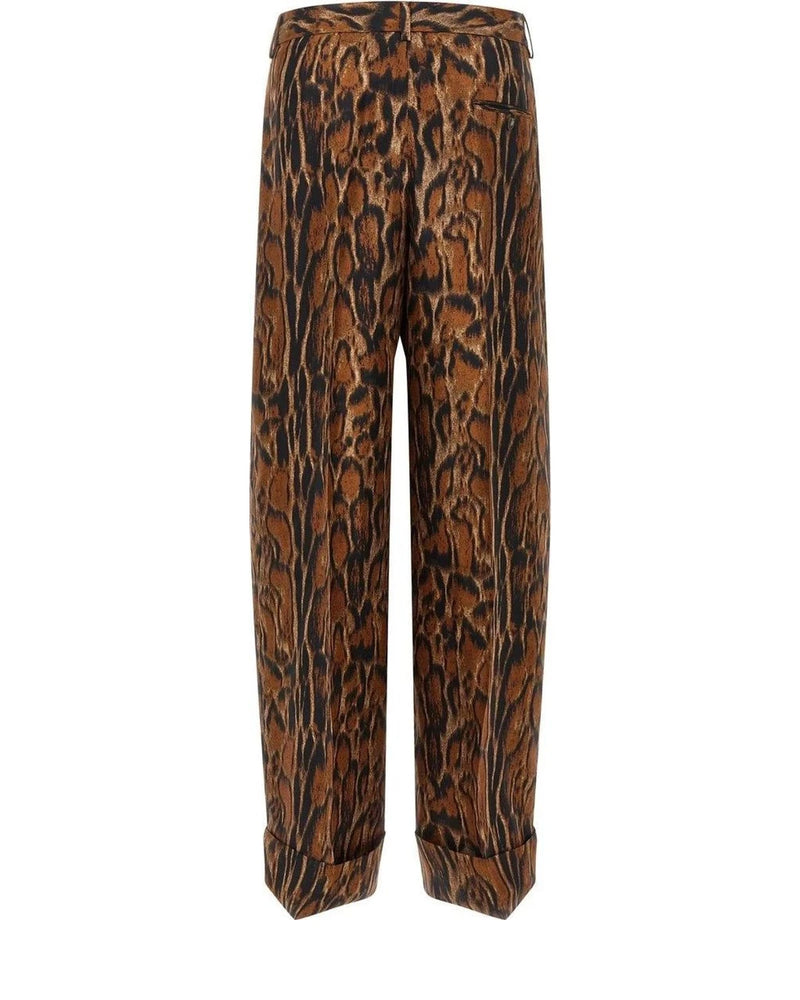 Alberto Biani Trouser in brown, Silk — view 2