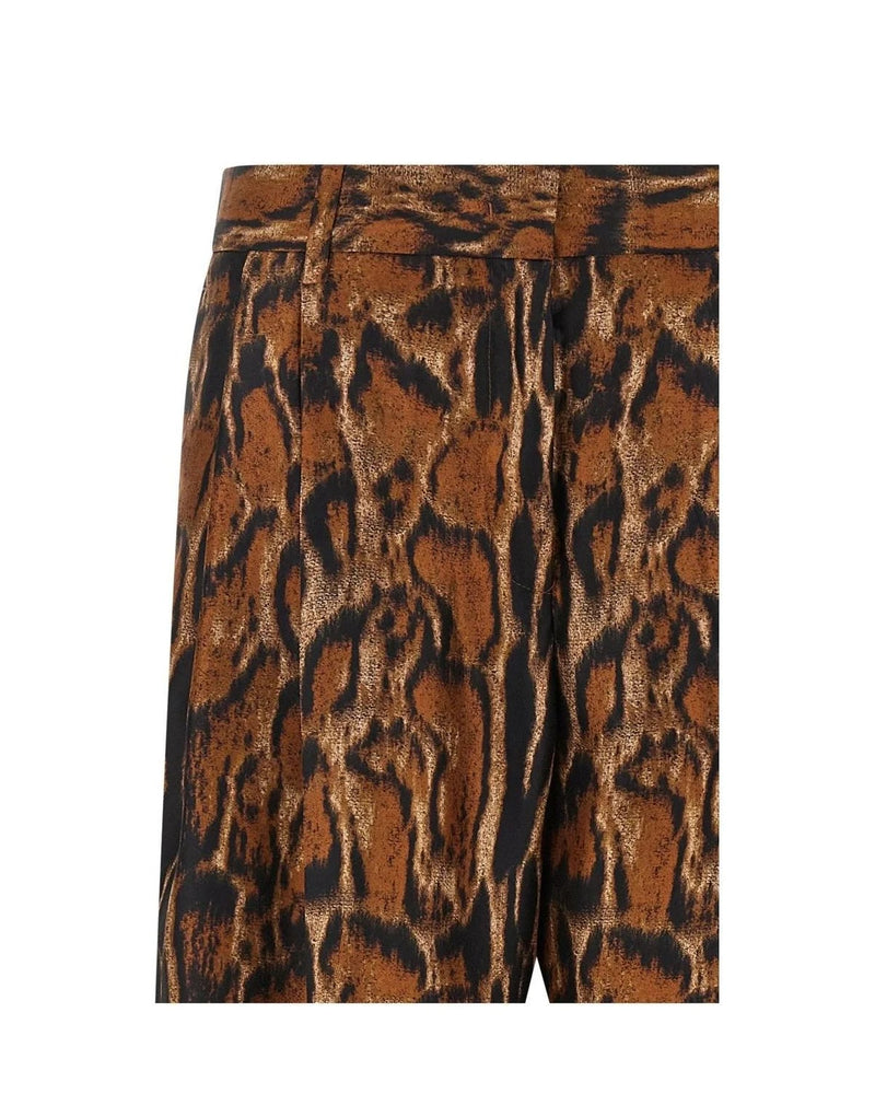 Alberto Biani Trouser in brown, Silk — view 3
