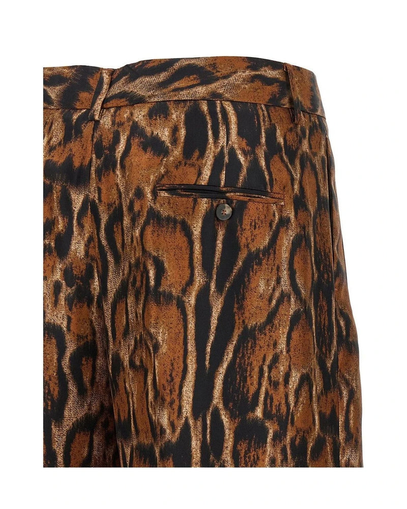 Alberto Biani Trouser in brown, Silk — view 4