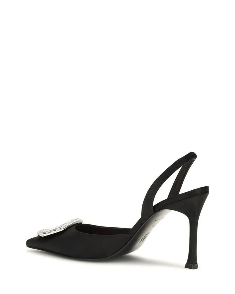 Amina Muaddi Pumps in black, Silk Satin — view 3