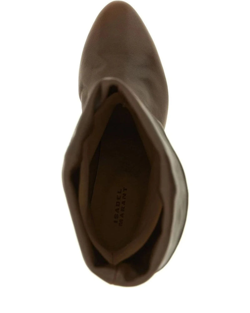Isabel Marant Ankle Boots in brown, Cow Leather — view 4