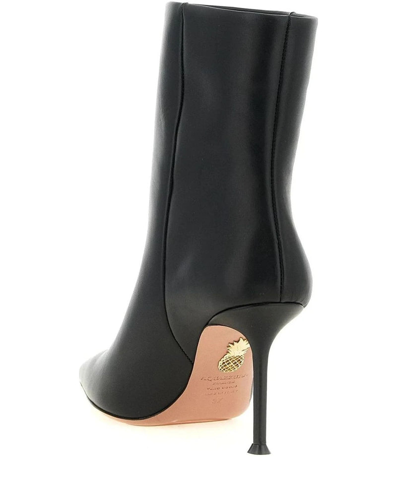Aquazzura Ankle Boots in black, Calfskin Leather — view 3