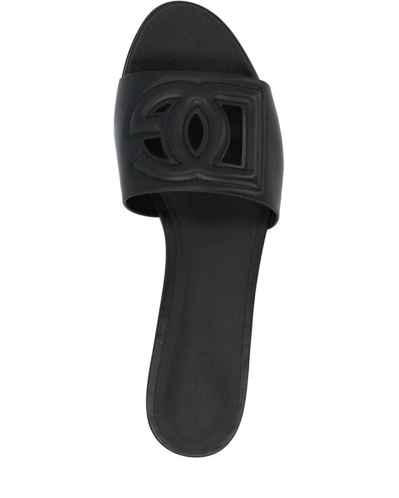 Dolce & Gabbana Slides in black, Calf Leather — view 3