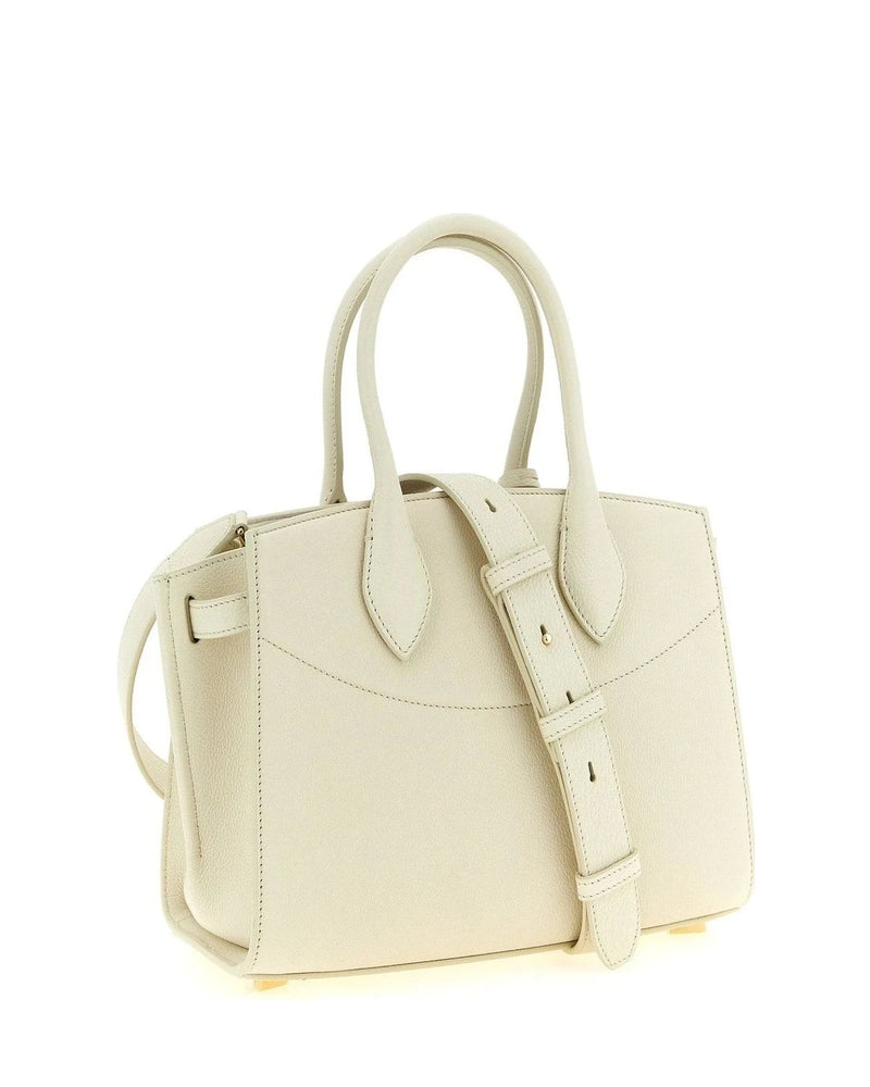 Ferragamo Satchel Bag in white, Calfskin Leather — view 2