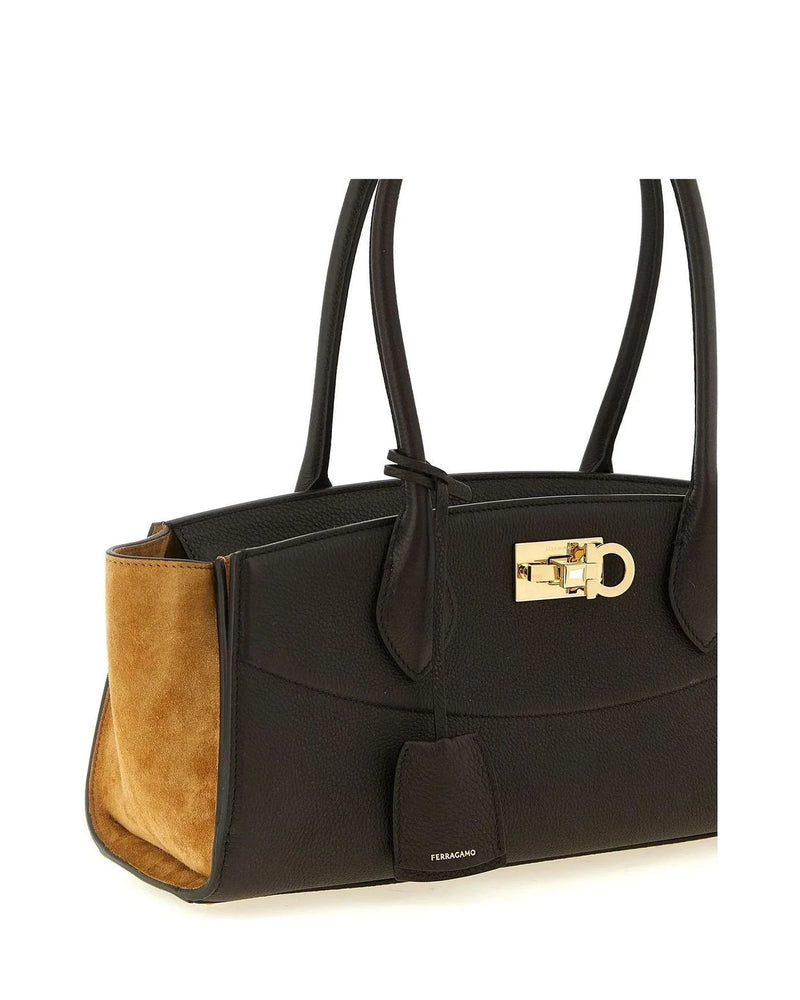Ferragamo Satchel Bag in brown, Calf Leather — view 3