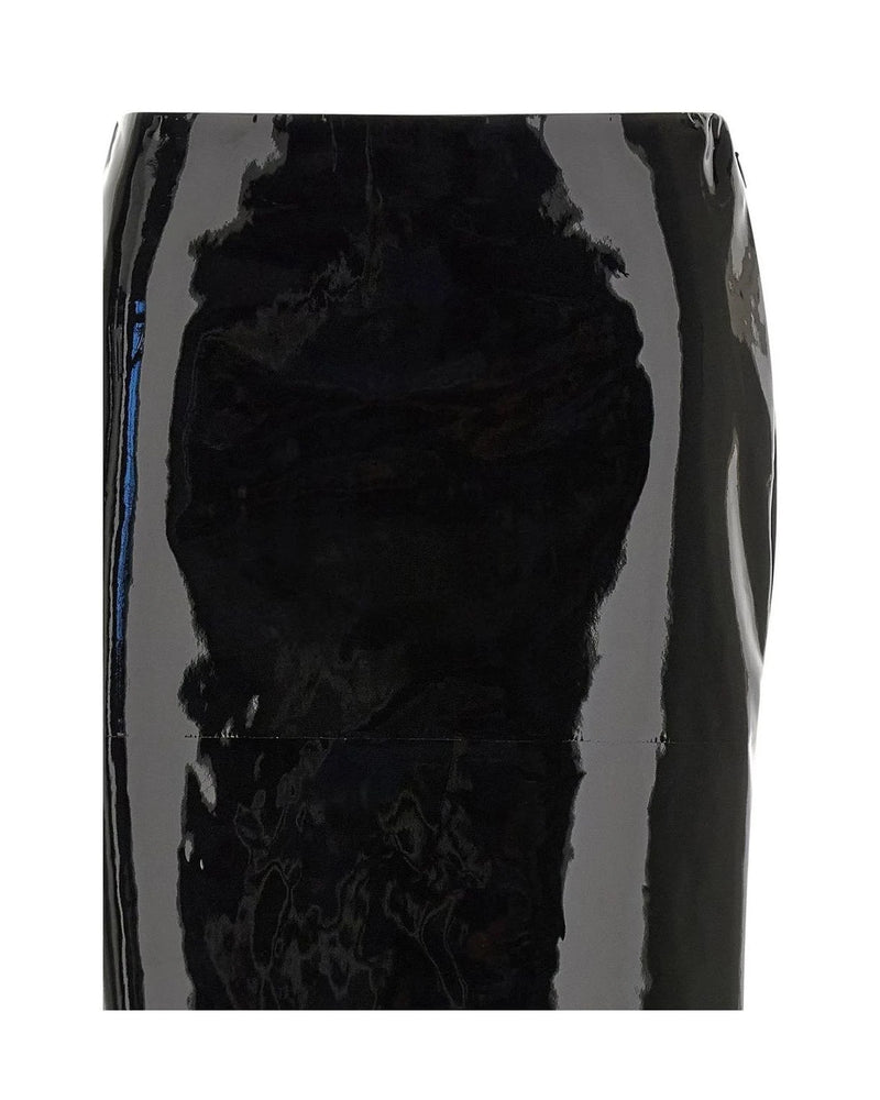 Ferragamo Skirt in black, Lamb Leather — view 3
