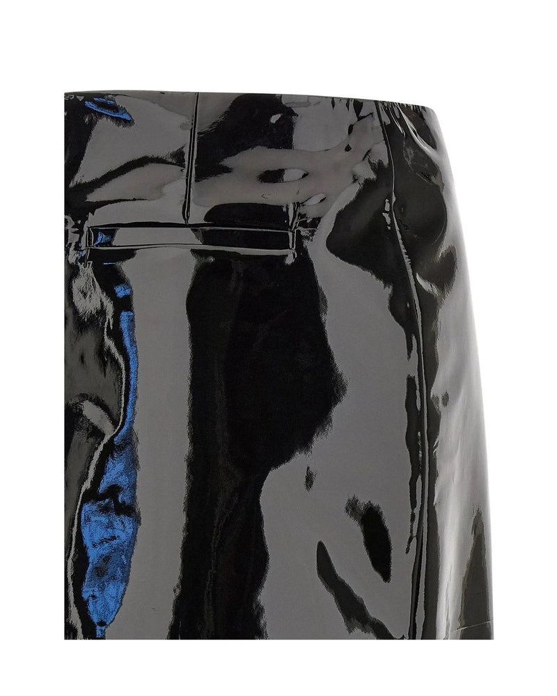Ferragamo Skirt in black, Lamb Leather — view 4