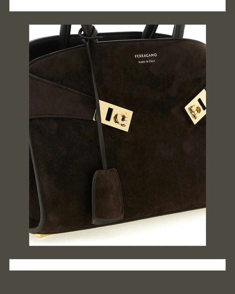 Ferragamo Satchel Bag in brown, Goat Leather — view 3