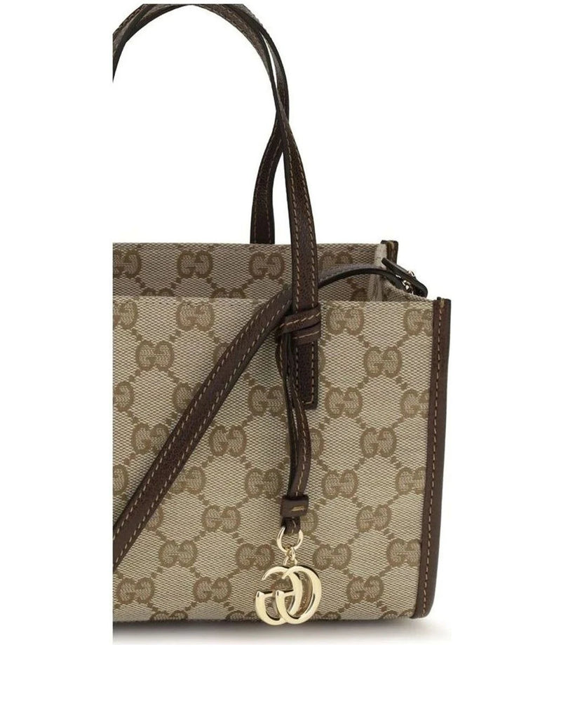 Gucci Satchel Bag in beige, Cotton — view 4