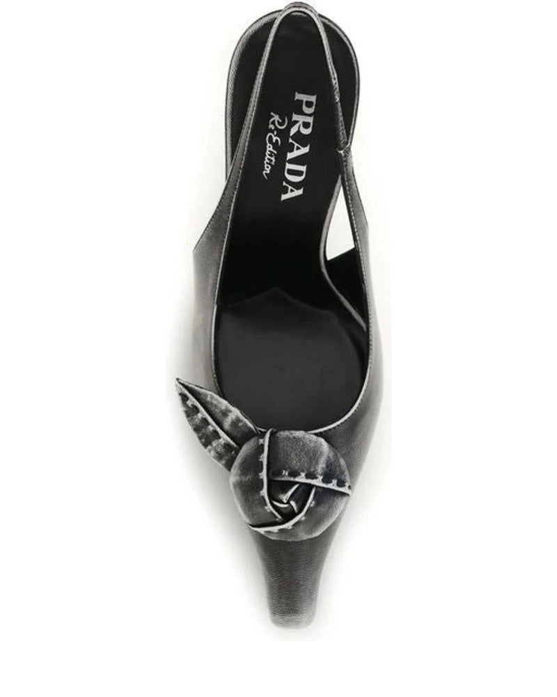 Prada Pumps in gray, Goatskin — view 4