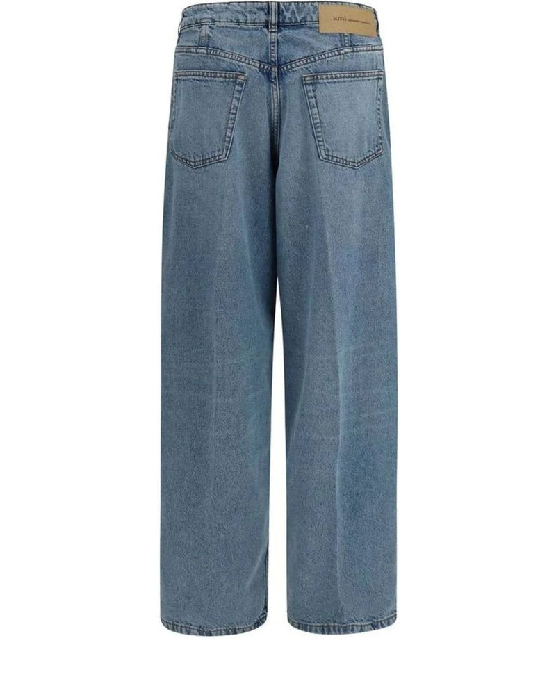 Ami Paris Jean in blue, Cotton — view 2