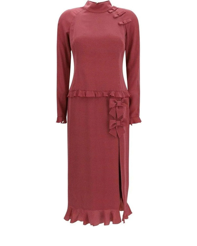 Alessandra Rich Dresse in red, Silk