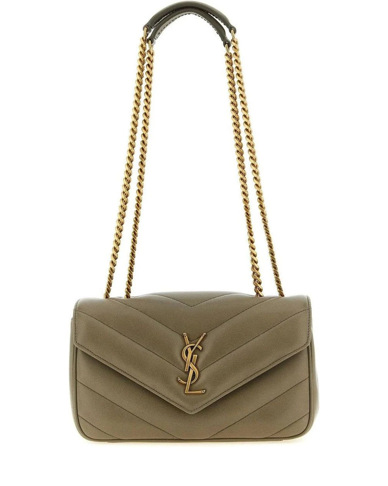 Saint Laurent Shoulder Bag in brown, Lamb Leather