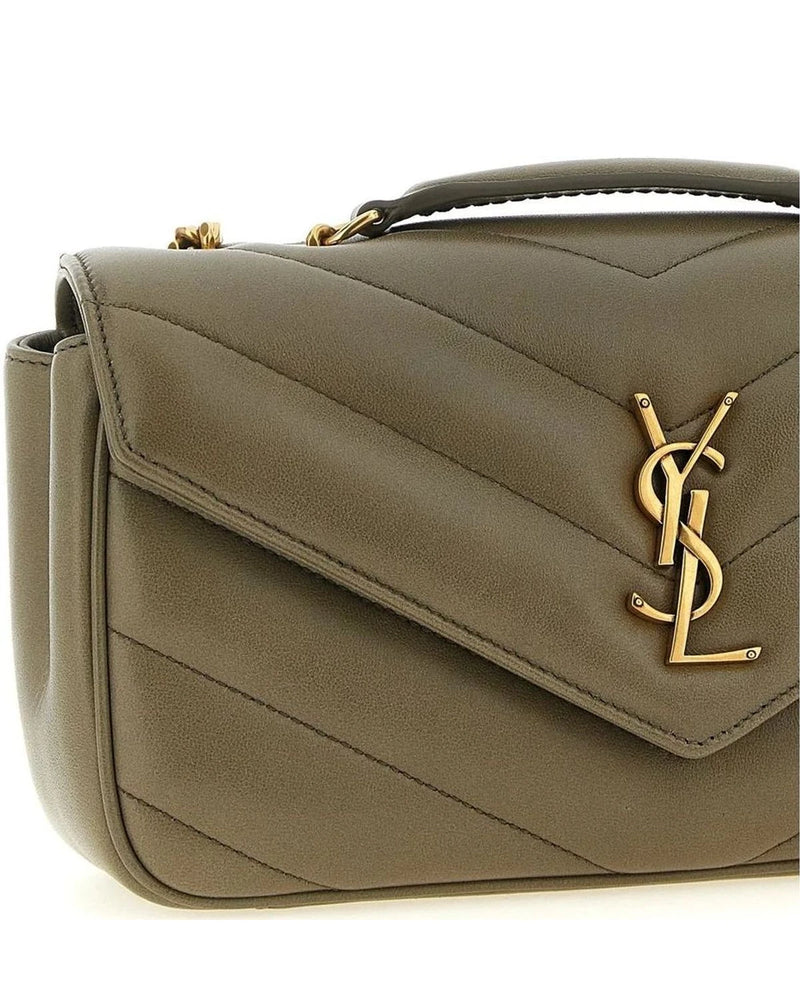 Saint Laurent Shoulder Bag in brown, Lamb Leather — view 3