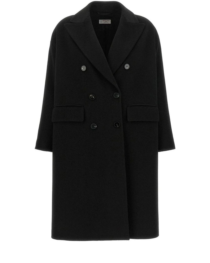 Alberto Biani Overcoat in black, Wool