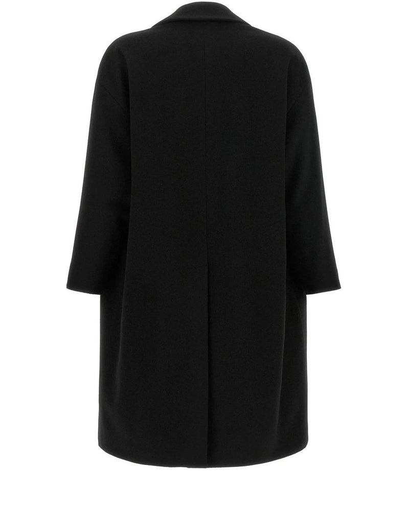 Alberto Biani Overcoat in black, Wool — view 2