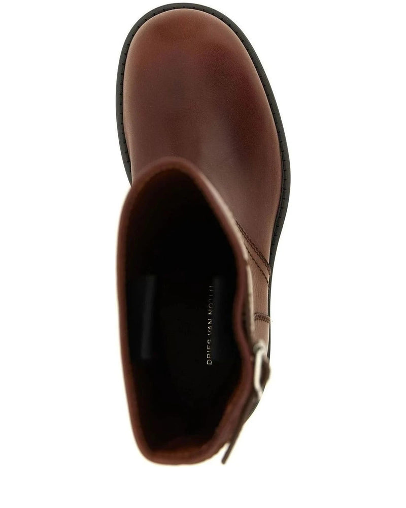 Dries Van Noten Ankle Boots in brown, Bovine Leather — view 4