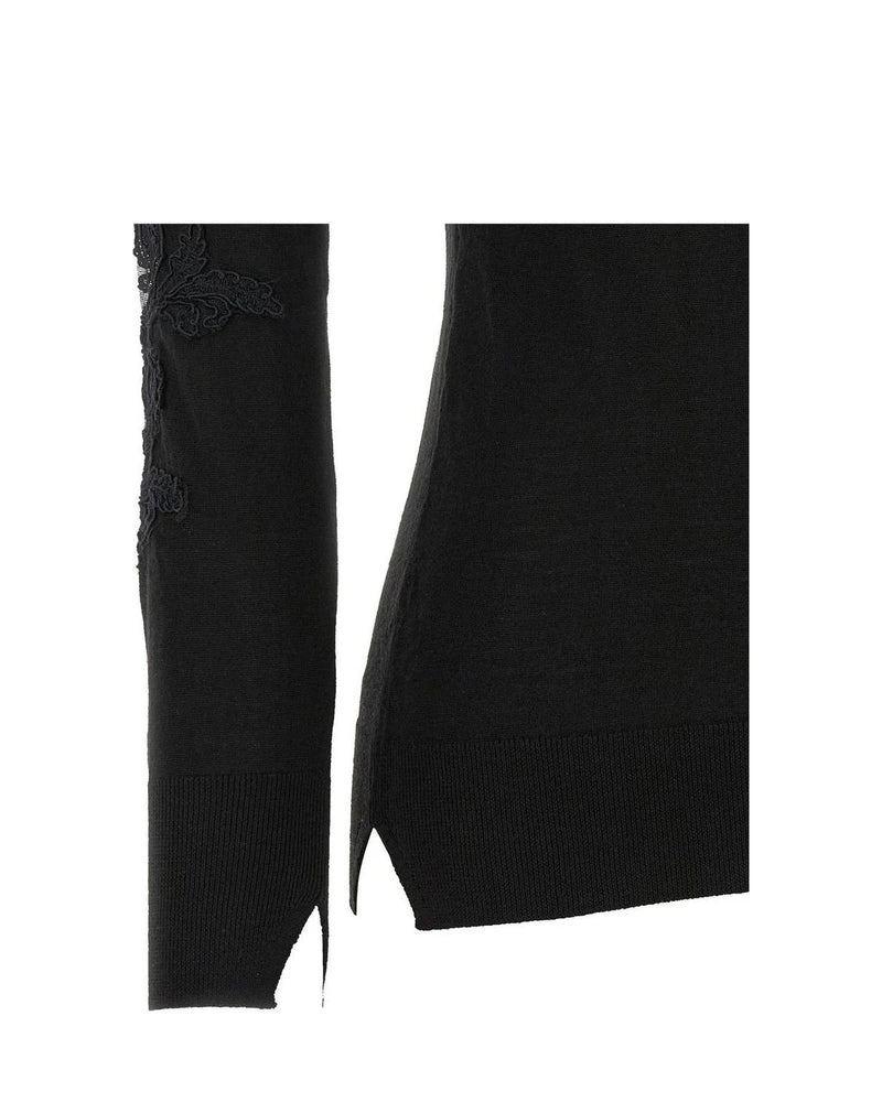 Ermanno Scervino Sweater in black, Virgin Wool — view 4