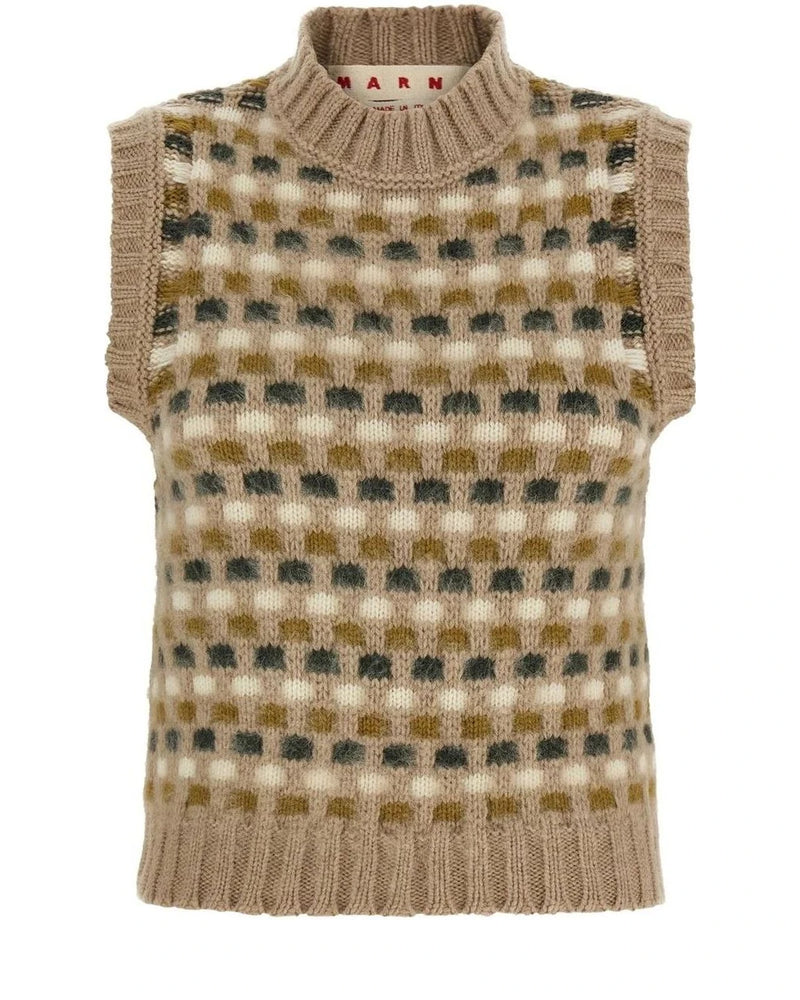 Marni Vest in beige, Wool