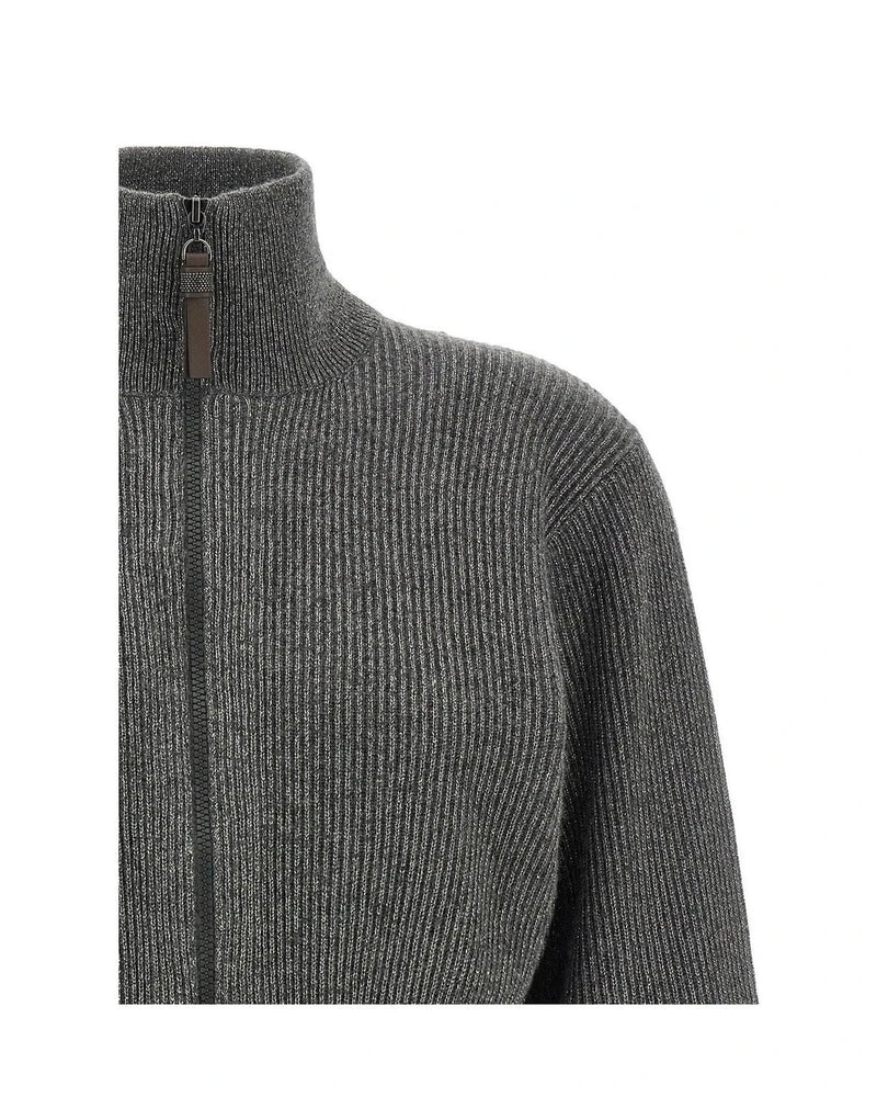 Brunello Cucinelli Cardigan in gray — view 3